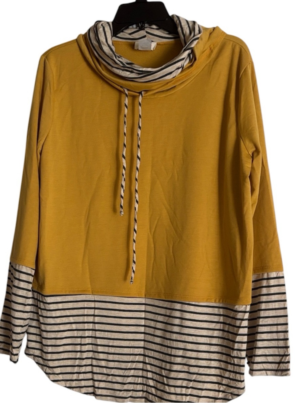 BiBi turtleneck striped top